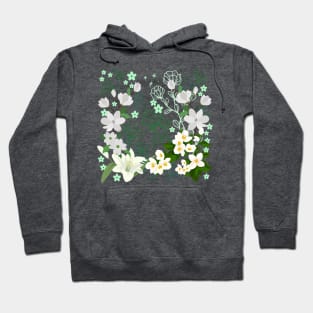 White Blossoms Courage Hoodie